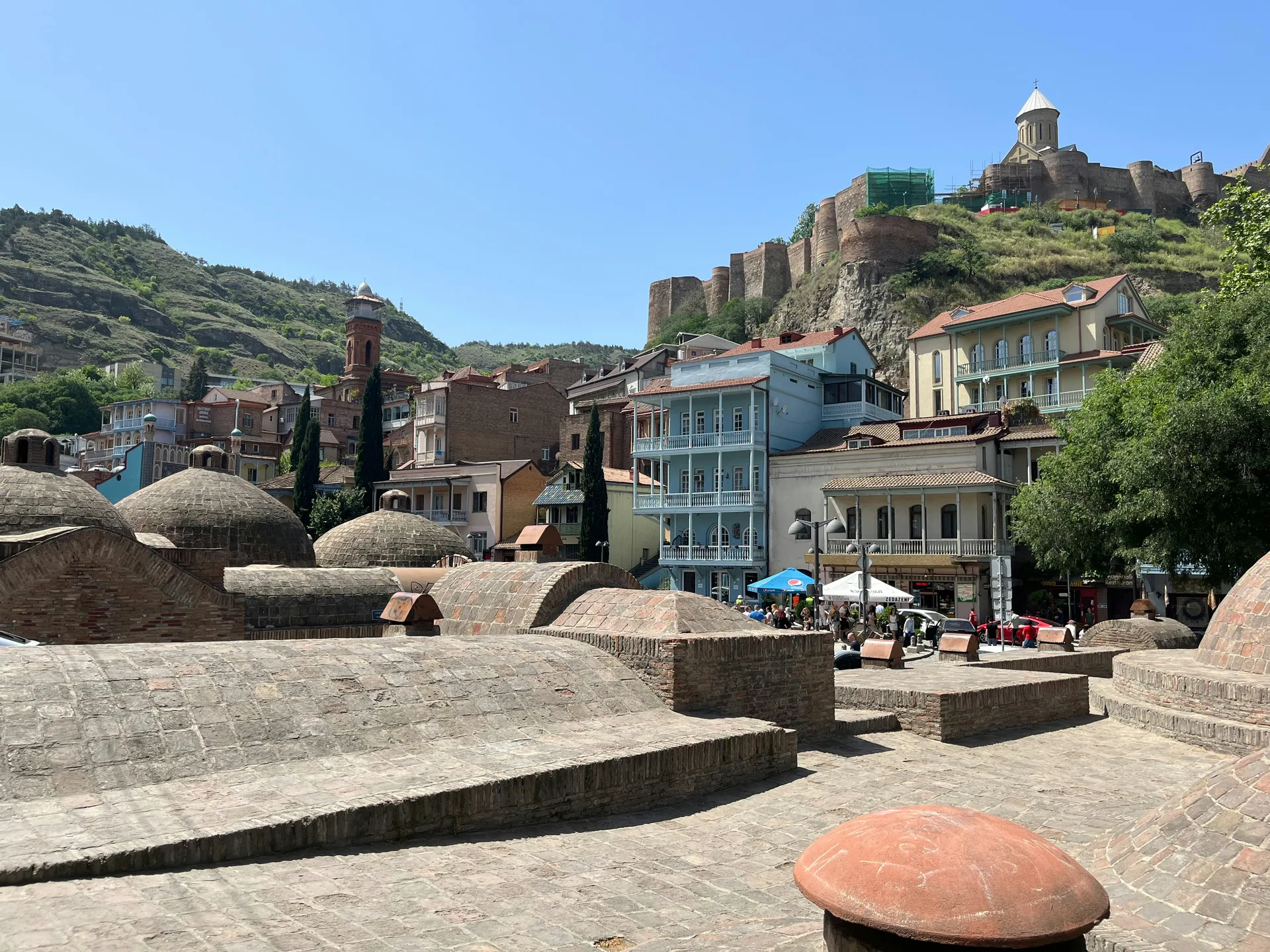 Abanotubani sulfur baths district in Tbilisi